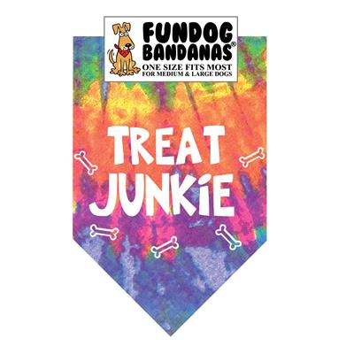 Wholesale Pack - Treat Junkie Bandana - Assorted Colors