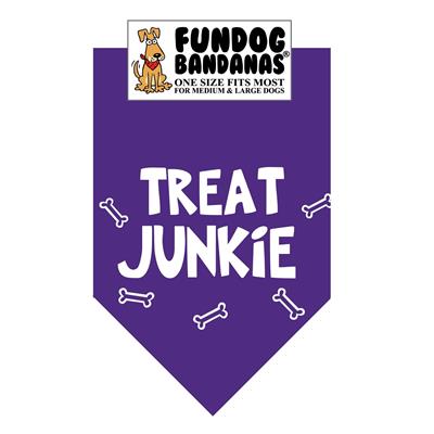 Wholesale Pack - Treat Junkie Bandana - Assorted Colors