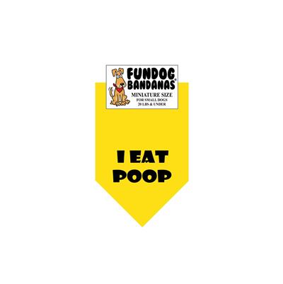 Wholesale Pack - I EAT POOP Bandana - Assorted Colors