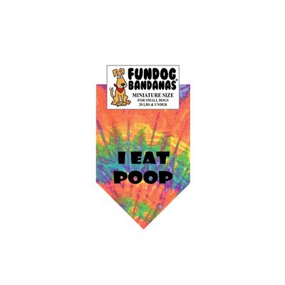 Wholesale Pack - I EAT POOP Bandana - Assorted Colors