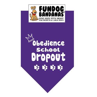 Wholesale Pack - Obedience School Dropout Bandana - Assorted Colors