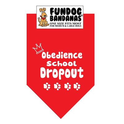 Wholesale Pack - Obedience School Dropout Bandana - Assorted Colors