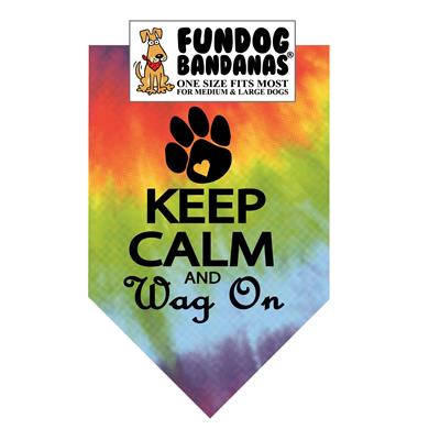Keep Calm and Wag On Bandana