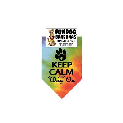 Keep Calm and Wag On Bandana