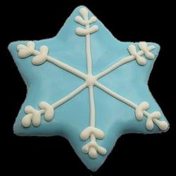 CC Blue Winter Snowflake - 12 cookies