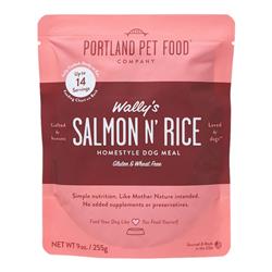 Portland Dog Wallys Salmon N Rice Homestyle Meal 9oz. - 8 Pack