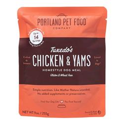 Portland Dog Tuxedo's Chicken & Yam Homestyle Meal 9oz. - 8 Pack