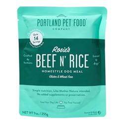 Portland Dog Rosie's Beef N Rice Homestyle Meal 9oz. - 8 Pack