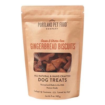Portland Dog Grain Free Gluten Free Gingerbread Biscuits 5oz.