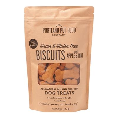 Portland Dog Grain Free Gluten Free Apple & Mint Biscuits 5oz.