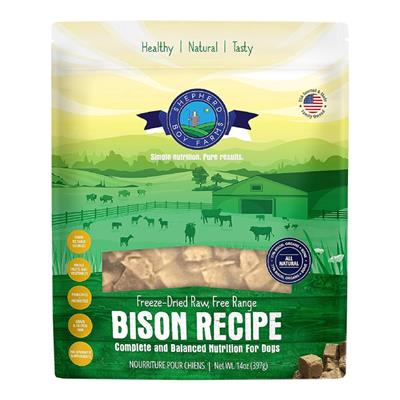 Shepherd Boy Farms Dog Freeze-Dried Bison 14oz.