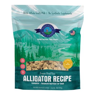Shepherd Boy Farms Dog Freeze-Dried Alligator 14oz.