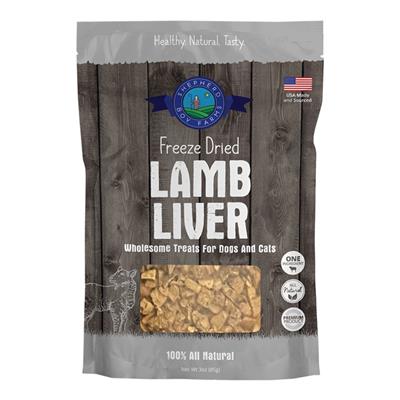 Shepherd Boy Farms Dog & Cat Freeze-Dried Lamb Liver 3oz.