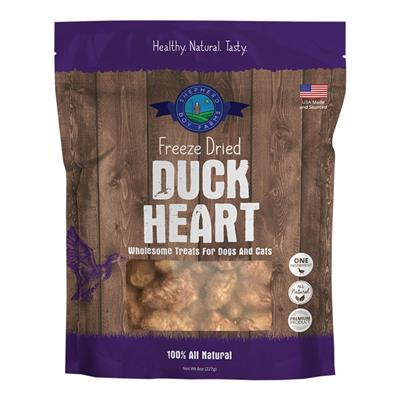 Shepherd Boy Farms Dog & Cat Freeze-Dried Duck Heart 8oz.