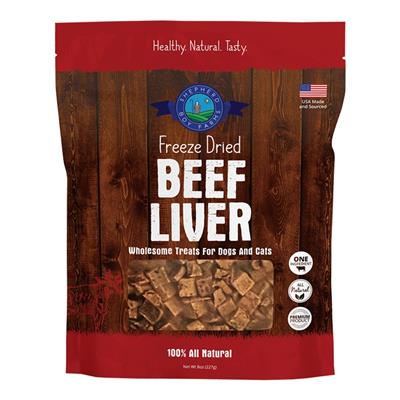 Shepherd Boy Farms Dog & Cat Freeze-Dried Beef Liver 8oz.