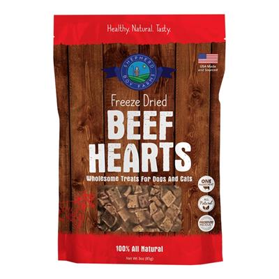 Shepherd Boy Farms Dog & Cat Freeze-Dried Beef Heart 3oz.