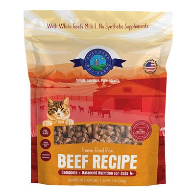 Shepherd Boy Farms Cat Freeze-Dried Beef 12oz.