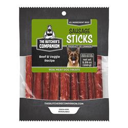 Butcher's Companion Dog Beef & Veg Sausage Sticks 5.29oz.