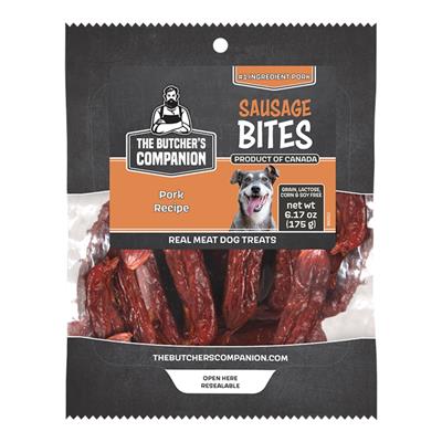Butcher's Companion Dog Pork Sausage Bites 6.17oz.