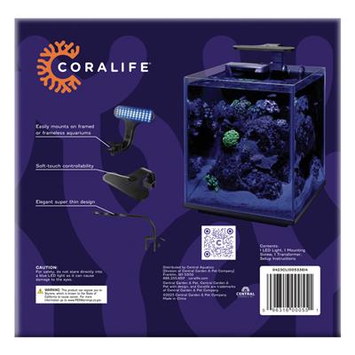 Coralife Clip-On Marine Aquarium LED Light Fixture 1ea