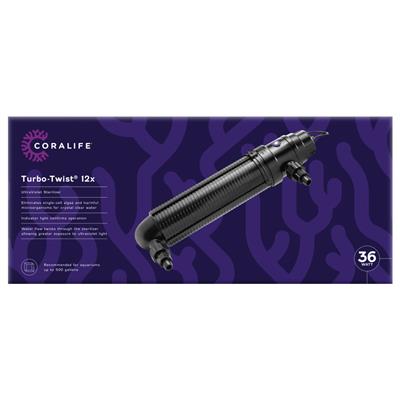 Coralife Turbo-Twist UV Sterilizer 1ea/12X, 36 W, Up To 500 gal
