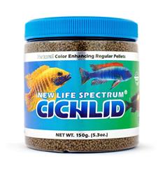 New Life Spectrum Cichlid Sinking Pellets Fish Food 1ea/5.3 oz, Regular