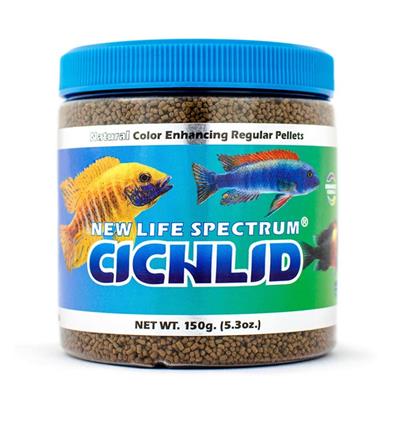 New Life Spectrum Cichlid Sinking Pellets Fish Food 1ea/5.3 oz, Regular