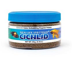 New Life Spectrum Cichlid Sinking Pellets Fish Food 1ea/2.8 oz, Regular