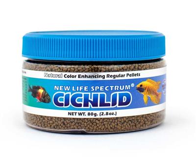 New Life Spectrum Cichlid Sinking Pellets Fish Food 1ea/2.8 oz, Regular