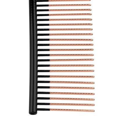 7.5" 50/50 Curved Fluff Ionic End Strip Comb With Spiral Pins by Aussie Dog