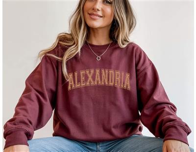 Varsity Grunge Crewneck - CUSTOMIZE NAME