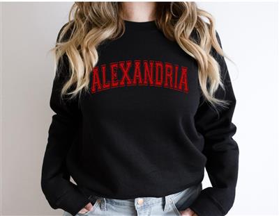 Varsity Grunge Crewneck - CUSTOMIZE NAME
