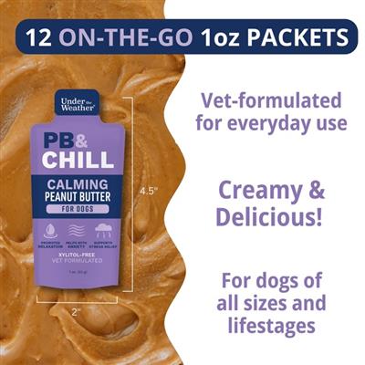 PB&Chill Calming Peanut Butter - Display - 12 Packets Per Display