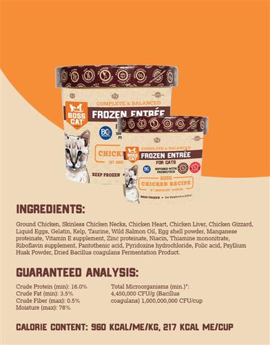 Boss Cat Frozen Entrée
