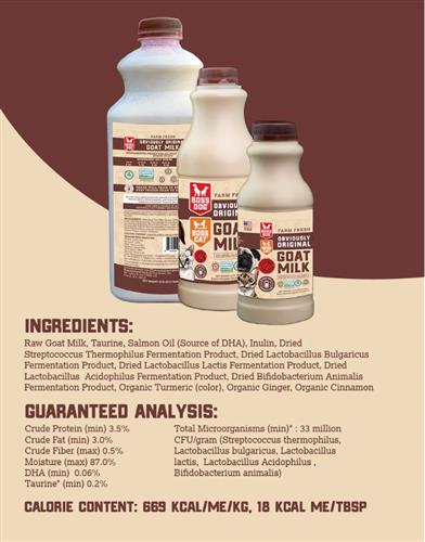 Boss Dog Goat Milk w/ Probiotics