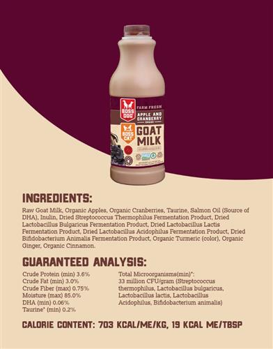 Boss Dog Goat Milk w/ Probiotics