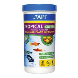 API Tropical Greens Flakes Fish Food 1ea/2.1 oz.