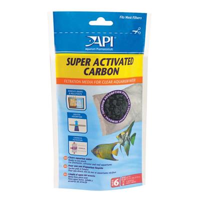 API Super Activated Carbon Filter Media 1ea/Size 6, 1 pk