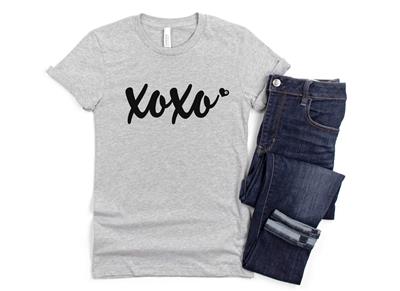 Valentine Shirt | People Shirts | Printed Tshirt | Human Dog Gear | XOXO PAW