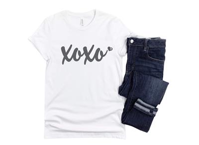 Valentine Shirt | People Shirts | Printed Tshirt | Human Dog Gear | XOXO PAW