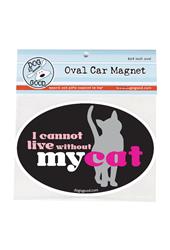 Car Magnet: I Cannot Live Without My Cat