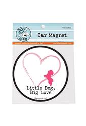 Car Magnet: Little Dog, Big Love