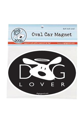 Car Magnet: Dog Lover (Black)