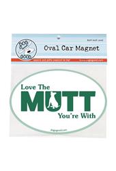 Car Magnet: Love The Mutt