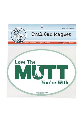Car Magnet: Love The Mutt