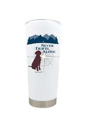 Tumbler: Never Travel Alone, 20 oz