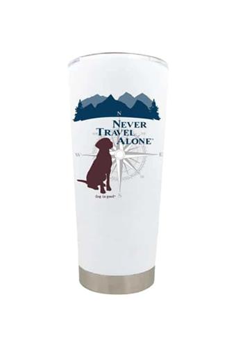 Tumbler: Never Travel Alone, 20 oz