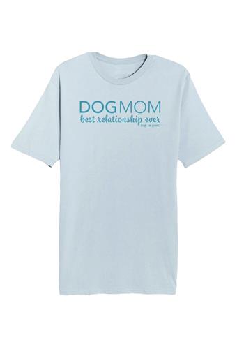 T-shirt: Dog Mom (Unisex, Light Blue)