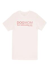 T-shirt: Dog Mom (Unisex, Pink)