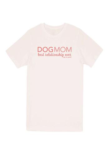 T-shirt: Dog Mom (Unisex, Pink)
